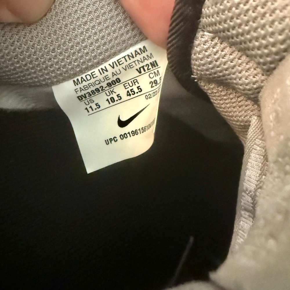 Nike Air Force 1 Black and Gray with Gum Bottom - Picture 5 of 5